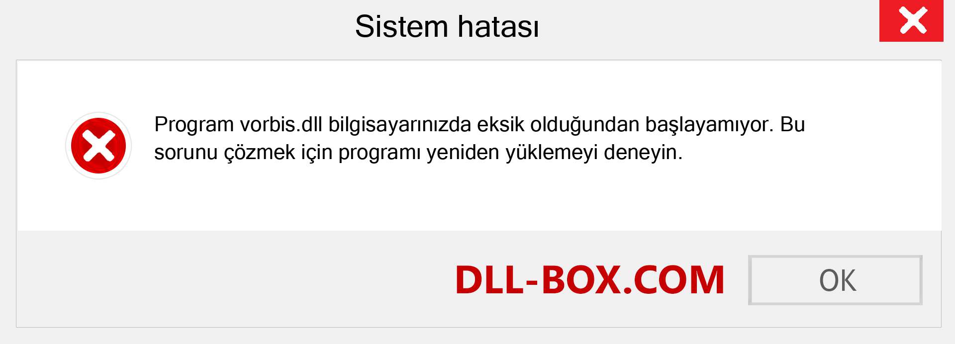 vorbis.dll dosyası eksik mi? Windows 7, 8, 10 için İndirin - Windows'ta vorbis dll Eksik Hatasını Düzeltin, fotoğraflar, resimler